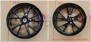 Product image: Sym - 42601-XRE-000 - RR. CAST WHEEL COMP 