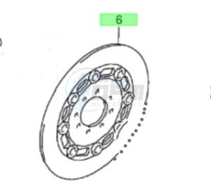 Product image: Suzuki - 69210-10F00 - Disk, Rear brake 