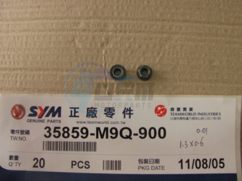 Product image: Sym - 35859-M9Q-000 - STAR MAG. SW NUT  0