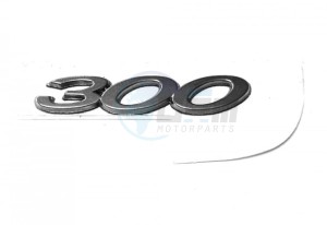 Product image: Vespa - 2H001663 - Adhesive dataplate \""300"" 