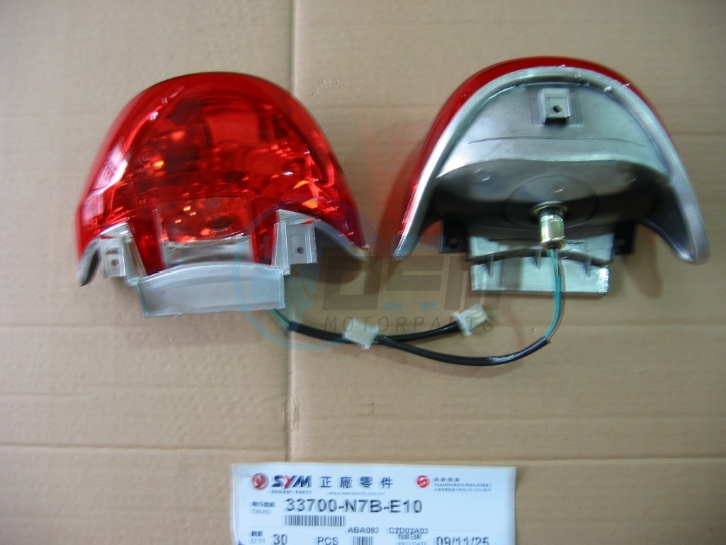 Product image: Sym - 33700-N7B-E10 - TAIL LIGHT ASSY  0