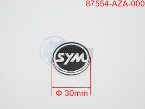 Product image: Sym - 87554-AZA-000 - DECAL SYM 