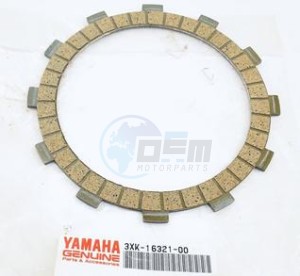 Product image: Yamaha - 3XK163210000 - PLATE, FRICTION  