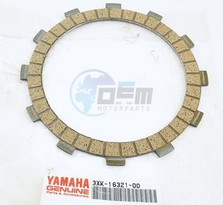 Product image: Yamaha - 3XK163210000 - PLATE, FRICTION   0