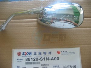 Product image: Sym - 88120-S1N-A00 - L.BACK MIRROR ASSY 