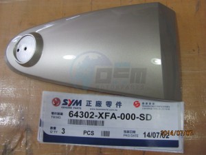 Product image: Sym - 64302-XFA-000-SD - FR. TOP COVER (S-481S) 