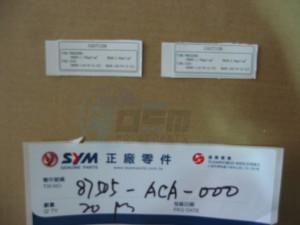 Product image: Sym - 87505-ACA-000 - TIRE LABEL 