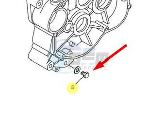 Product image: Yamaha - 901010887300 - TORNILLO HEXAGONAL  0