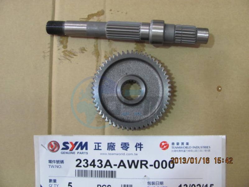 Product image: Sym - 2343A-AWR-000 - FINAL SHAFT (WITHOUT GEAR)  1