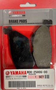 Product image: Yamaha - 3D8258060000 - BRAKE PAD KIT 2 