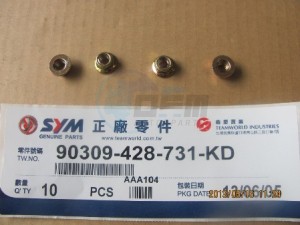 Product image: Sym - 90309-428-731-KD - NUT FLANGE 8MM 