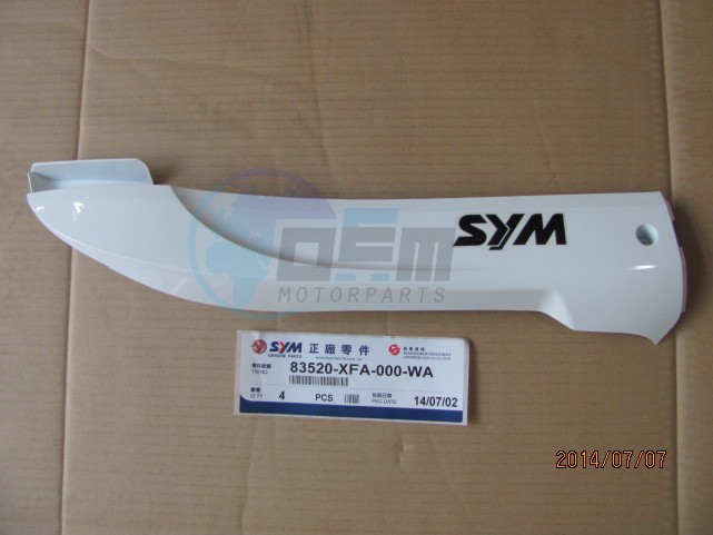 Product image: Sym - 83520-XFA-000-WA - ONDERSPOILER *R* WIT WH-006  0