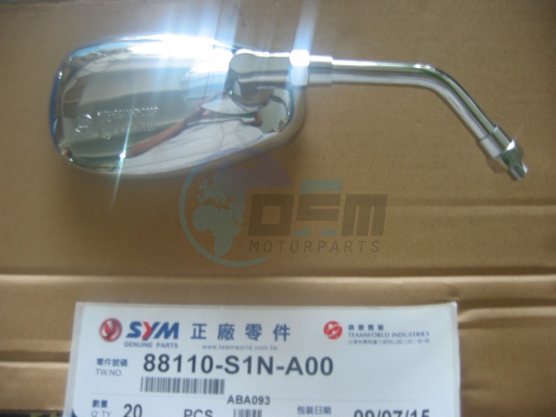 Product image: Sym - 88110-S1N-A00 - R.BACK MIRROR ASS'Y  0