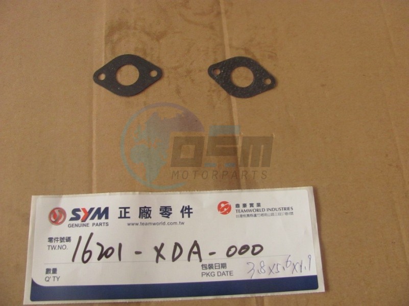 Product image: Sym - 16201-XDA-000 - CARB. INSULATOR GASKET  0