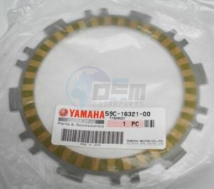 Product image: Yamaha - 59C163210000 - PLATE, FRICTION 