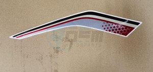 Product image: Sym - 87124-ZEC-000-T1 - L.FR. COVER STRIPE(RED) 