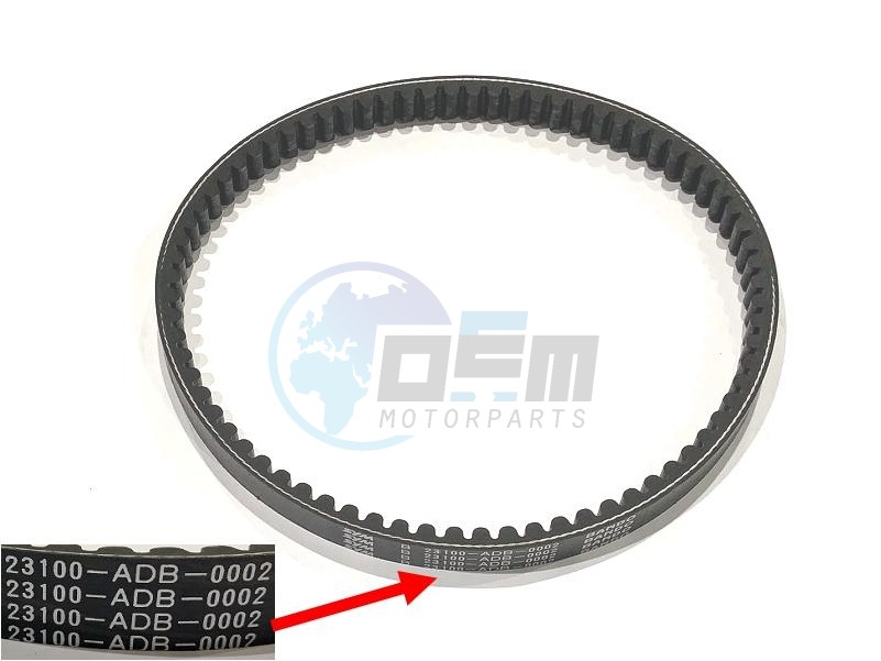 Product image: Sym - 1B01ADB01 - DRIVE BELT  1