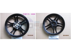 Product image: Sym - 42601-XPA-000 - RR.CAST WHEEL 