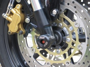 Product image: GSG-Mototechnik - 35-30-285 - Crash protector Rear wheel  Triumph  Street Triple 675 07- 