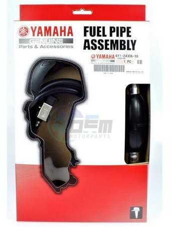 Product image: Yamaha - 6Y1243065500 - FUEL PIPE COMP. 1  0