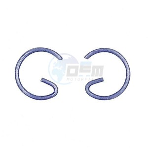 Product image:  - 72075 - Circlip (for Piston Vertex) DR-Z 400 E 