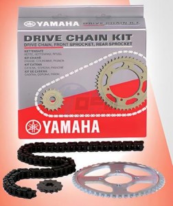 Product image: Yamaha - B4CW001A2000 - CHAIN & SPROCKET KIT 