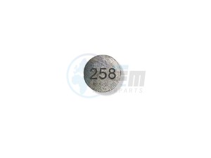 Product image: Sym - 14732-TL1-000-258 - TAPPET SHIM (T: 2.58 MM) 