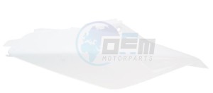 Product image: Derbi - 20H00510081 - TAPA LTRAL.IZ.BLN.AJE.DRD 50CC 