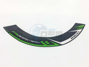 Product image: Rieju - 0/000.390.7024 - BLACK/FLUOR STICKERS SM RIM  (1 piece) 