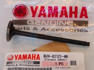 Product image: Yamaha - B74E21210000 - VALVE, EXHAUST 