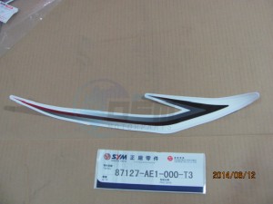 Product image: Sym - 87127-AE1-000-T3 - R.BODY COVER STRIPE A 