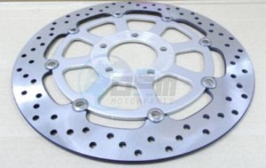 Product image: Suzuki - 59210-33E40 - Disk, Front brake (Silver/Black) 