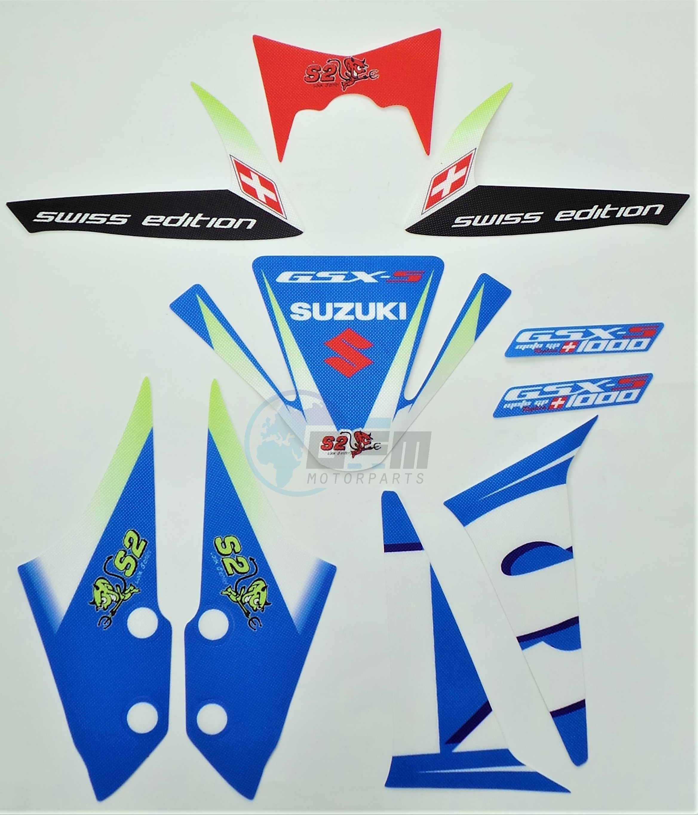 Product image: Suzuki - W20S063-1-BE - KIT DECO GSX-S1000 MOTO GP  7