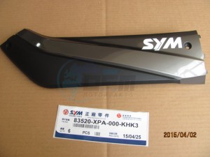 Product image: Sym - 83520-XPA-000-KHK3 - R. SIDE COVER 