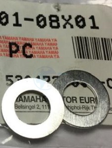 Product image: Yamaha - 9020108X0100 - WASHER, PLAIN 