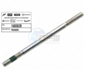 Product image: Piaggio - 1A003633R - CYLINDERTAPEIND 