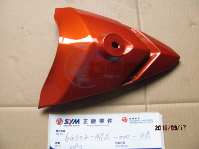 Product image: Sym - 64302-ATA-000-OA - TOP COVER  0