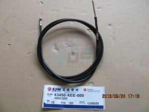 Product image: Sym - 43450-XEE-000 - RR.BRAKE CABLE 