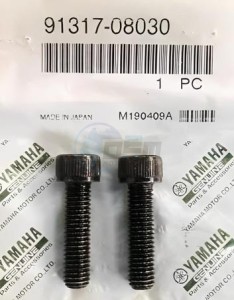 Product image: Yamaha - 913170803000 - BOLT, SOCKET 