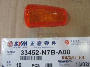 Product image: Sym - 33452-N7B-A00 - L. WINKER LENS 