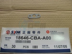 Product image: Sym - 18646-CBA-A00 - AIR PIPE GASKET 