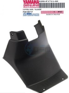 Product image: Yamaha - 5JHF17110000 - COVER, SIDE  "SLIDER" 