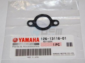 Product image: Yamaha - 126131160100 - GASKET, PUMP CASE 