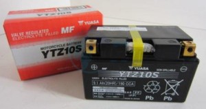 Product image: Yamaha - 5VY821000000 - BATTERY ASSY (YUASA YTZ10S) 