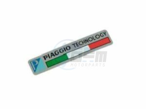 Product image: Gilera - 672200 - Name plate \""Piaggio Technology"" 