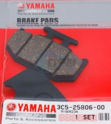 Product image: Yamaha - 3C5258060000 - BRAKE PAD KIT 2  0
