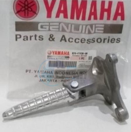 Product image: Yamaha - B74F74300000 - REAR FOOTREST ASSY  0