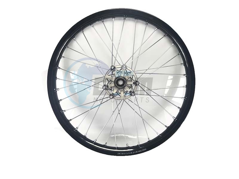 Product image: Rieju - 0/000.110.5434 - COMPLETE FRONT WHEEL ASSEMBLY W/O RUBBER  0