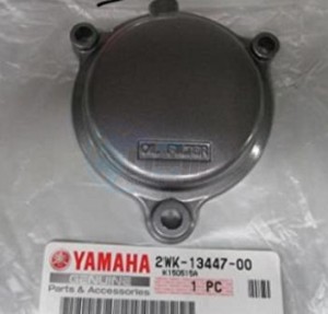 Product image: Yamaha - 2WK134470000 - COVER, OIL ELEMENT 