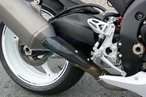 Product image: Suzuki - 99000-99006-RL2 - CARBON MUFFLER COVER 